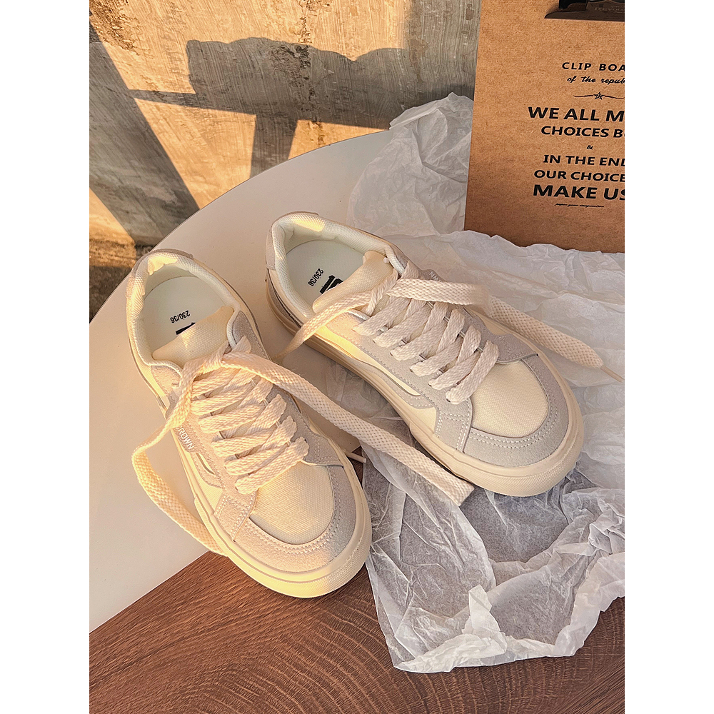 Giày Thể Thao Vải canvas Thắt Dây Mẫu Mới 2023 Phong Cách retro Mùa Hè Cho Nữ