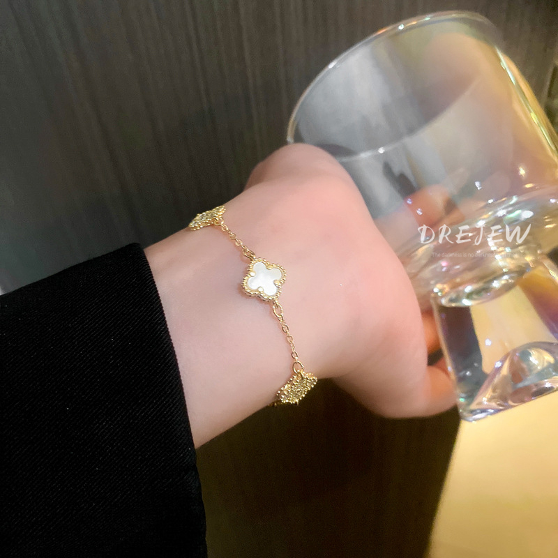 Vòng Tay Mạ Vàng 14k Đính Đá zircon Sang Trọng Thời Trang Hàn Quốc