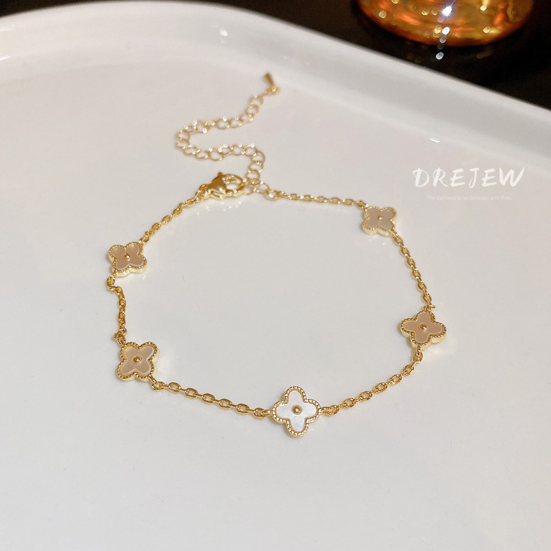 Vòng Tay Mạ Vàng 14k Đính Đá zircon Sang Trọng Thời Trang Hàn Quốc