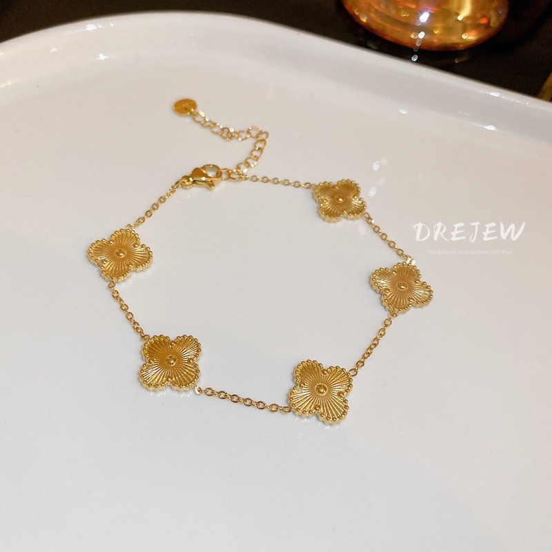 Vòng Tay Mạ Vàng 14k Đính Đá zircon Sang Trọng Thời Trang Hàn Quốc