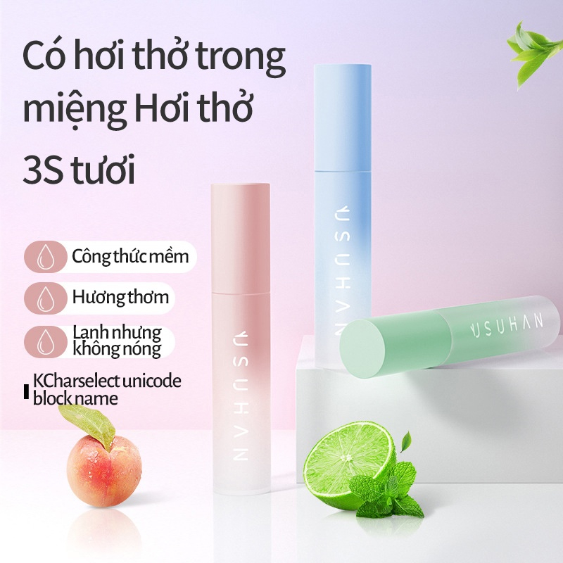 Chai xịt thơm miệng Xịt Làm Sạch Răng Miệng Chuyên Nghiệp Loại Bỏ Hơi Thở Xấu Màu Trắng Đào Bạc Hà Tươi Mới Và Lâu Trôi HZMBB0200