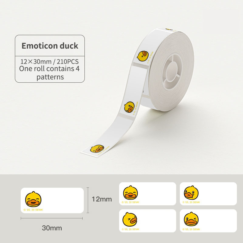 NIMBOT D11/D110/D101 Giấy nhãn hình màu sắc dễ thương chống nước, chống dầu và nhãn dán tên