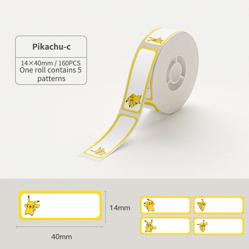 NIMBOT D11/D110/D101 Giấy nhãn hình màu sắc dễ thương chống nước, chống dầu và nhãn dán tên