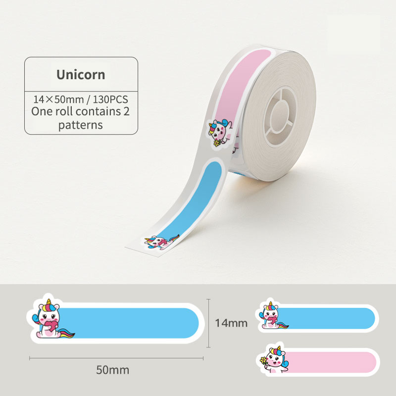 NIMBOT D11/D110/D101 Giấy nhãn hình màu sắc dễ thương chống nước, chống dầu và nhãn dán tên