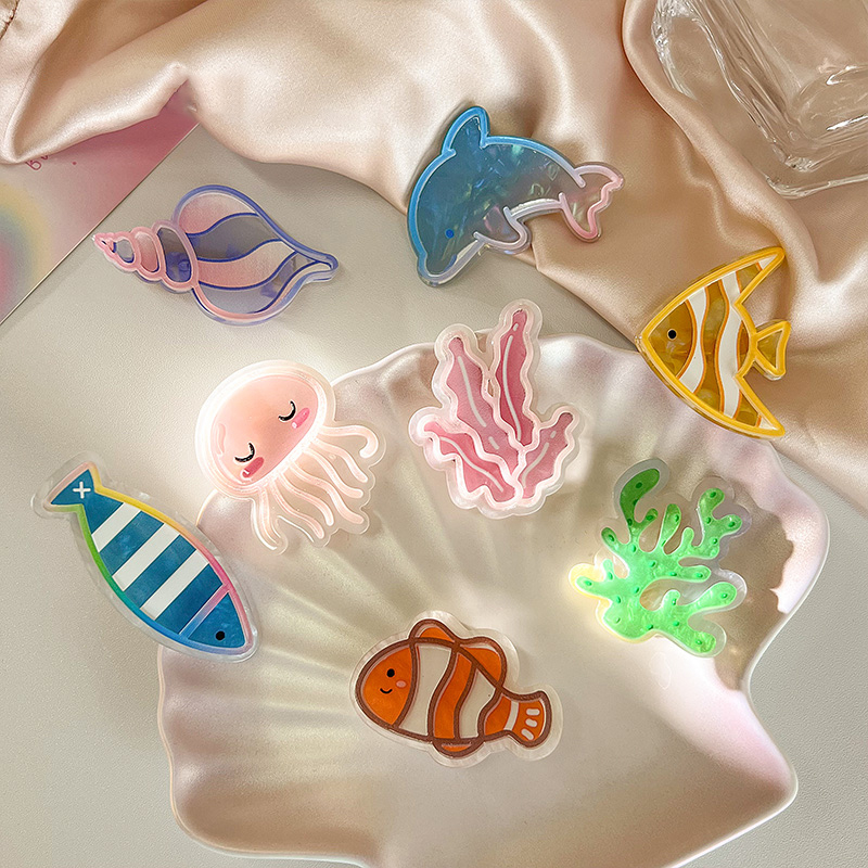 ✨✨Đại Dương! Kẹp Tóc Nữ Hình Sao Biển / Cá Heo Dễ Thương