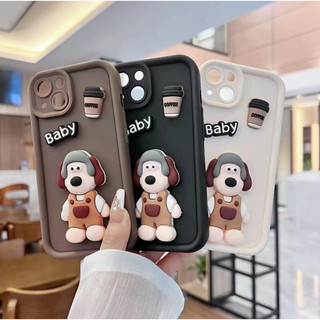 Ốp Điện Thoại Ba Chiều Chống Sốc Hình Chú Chó Cho iphone14promax 13 12 11 xsmax xr