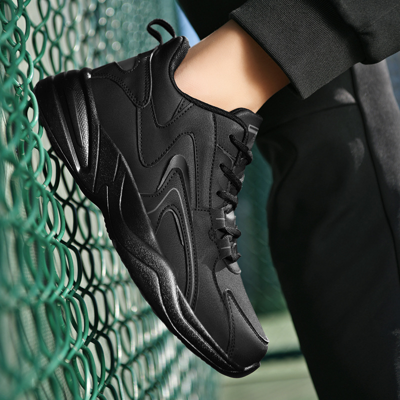 Giày Thể Thao tennis Nam Cổ Cao Đế Dày Bằng Da cotton Và Da Chống Nước size 39-48