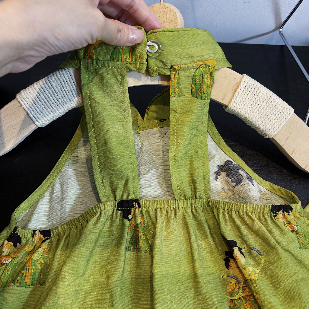 Set Đồ 2 Món Gồm Áo Sát Nách In Họa Tiết Dễ Thương + Quần Ngắn Phong Cách Trung Hoa Cho Bé Gái