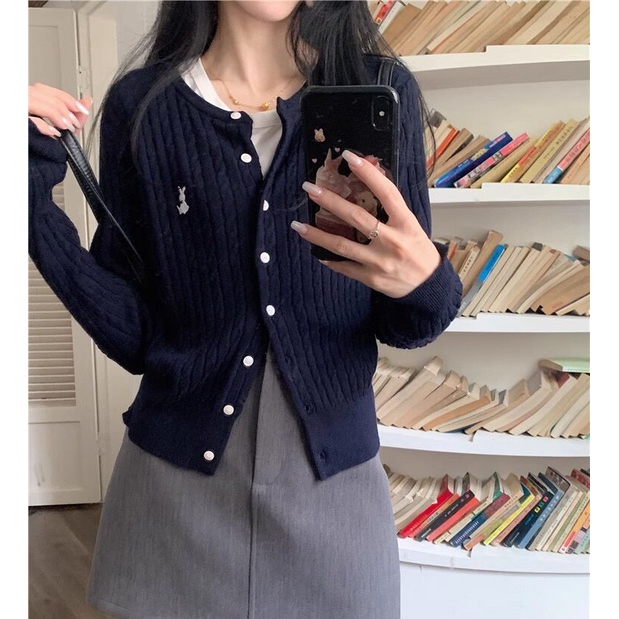 KIKONEY SHOP cardigan Áo Len áo  cardigan áo khoác cardigan 2023 New Style 081428