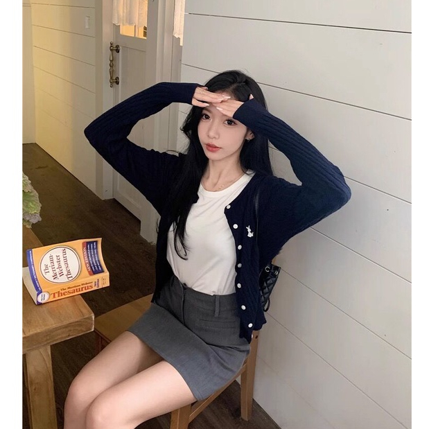 KIKONEY SHOP cardigan Áo Len áo  cardigan áo khoác cardigan 2023 New Style 081428