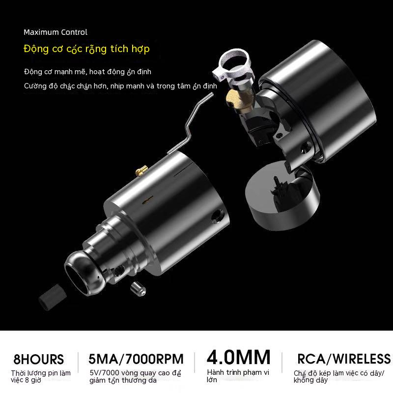 FLUX MAX NEW Máy xăm không dây chuyên nghiệp Bút xăm điện 2400Mah với màn hình LED kỹ thuật số cho nghệ sĩ xăm