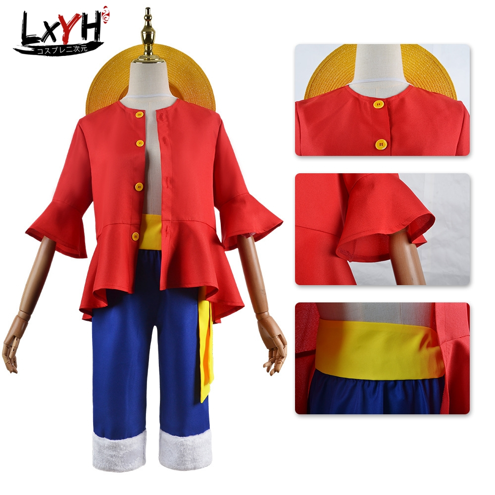 One Piece Monkey D. Luffy Cosplay Trang Phục Hóa Trang Anime Hoạt Hình Trang Phục Halloween Đảng Quần Áo Trang Phục Hóa Trang