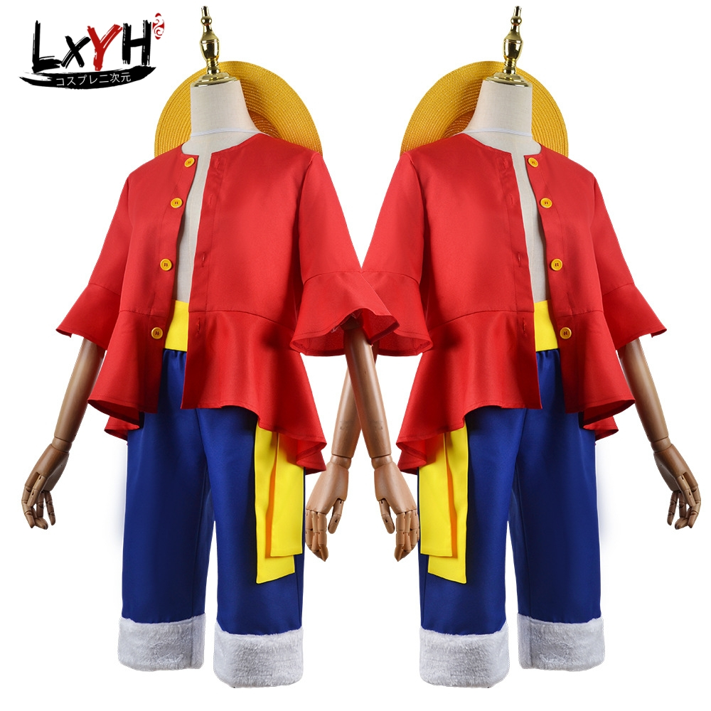 One Piece Monkey D. Luffy Cosplay Trang Phục Hóa Trang Anime Hoạt Hình Trang Phục Halloween Đảng Quần Áo Trang Phục Hóa Trang