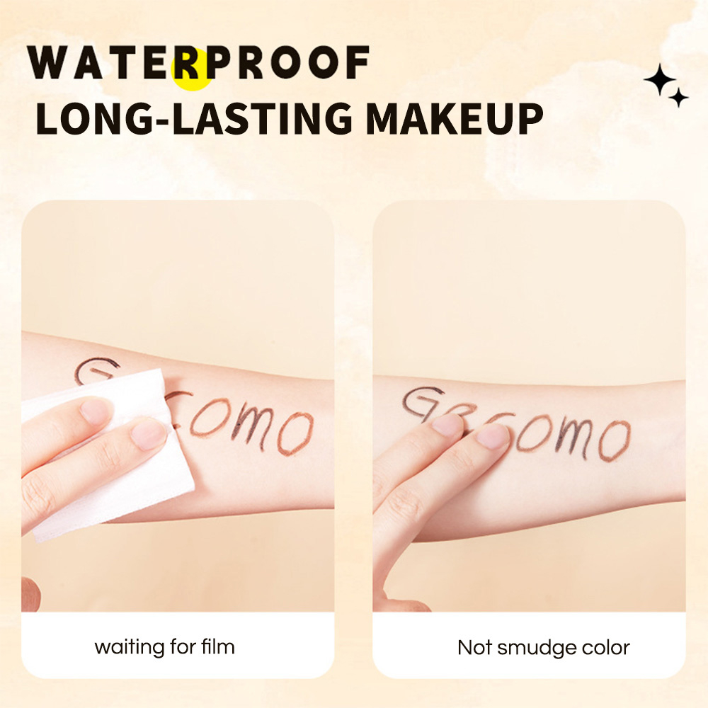 Gecomo Bút Kẻ Mắt Dạng gel Chống Nước Màu Sắc Tự Nhiên Cho Người Mới Bắt Đầu