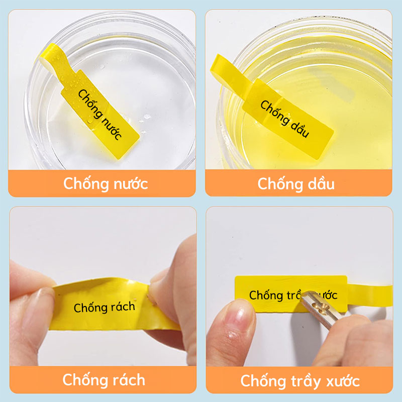 NIIMBOT D101 Giấy nhãn dính nhiệt dẻo cho dây cáp, nhãn cho cáp mạng P và đánh dấu phân loại dây điện.