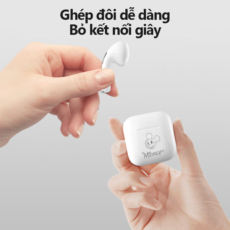 Tai nghe không dây Mini 100% Disney Pro4 TWS Có Micro
