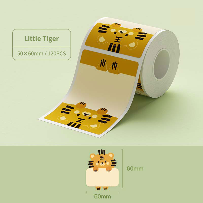 Giấy nhãn màu NIIMBOT B1/B21/B203/B3S chống thấm nước DIY in thông tin cho hộ gia đình