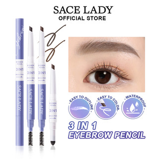 Chì kẻ lông mày SACE LADY 3 trong 1 trang điểm tự nhiên 0.3g
