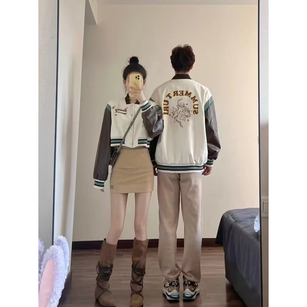 Áo Khoác Tay Dài In Họa Tiết Phong Cách harajuku Thời Trang Thu Đông Cho Nam