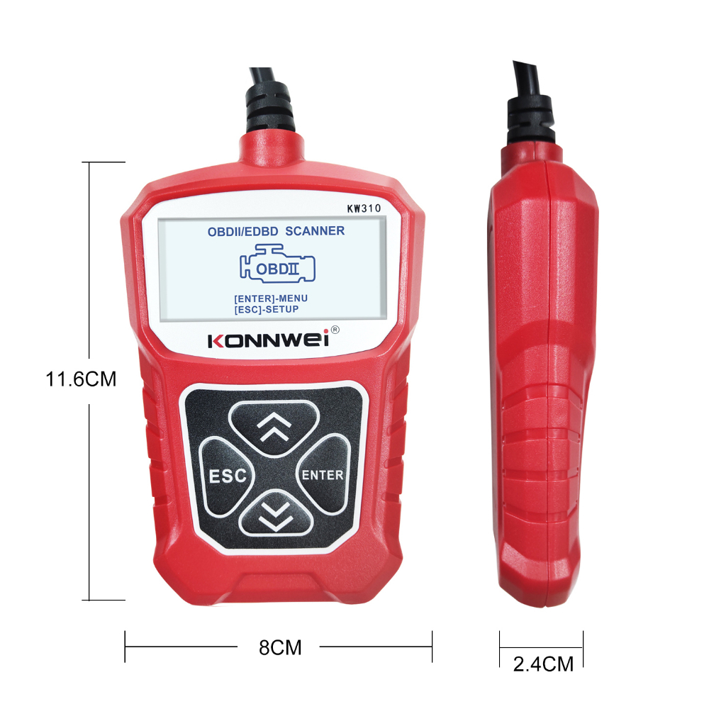 Konnwei kw310 Máy Quét Chẩn Đoán Lỗi Động Cơ obd 2 Đa Năng Cho Ô Tô