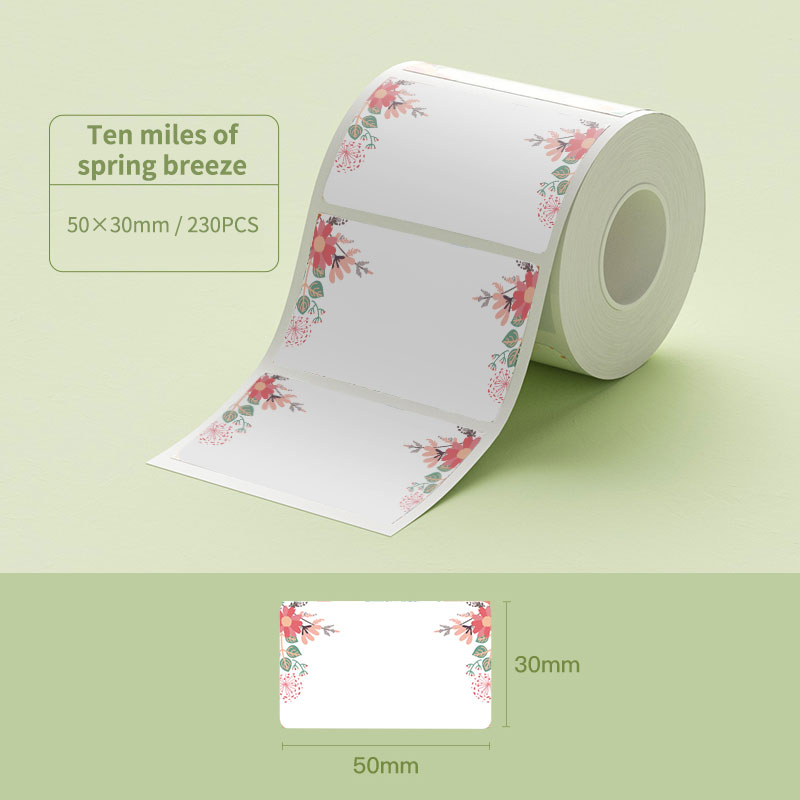 Giấy dán nhãn NIIMBOT B21/B1/B3S tự dính họa tiết hoạt hình dễ thương đa dạng