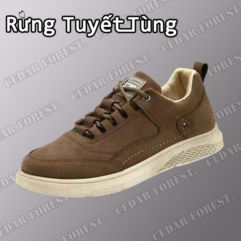 Giày Thể Thao Da Lộn Thời Trang Mới Cho Nam