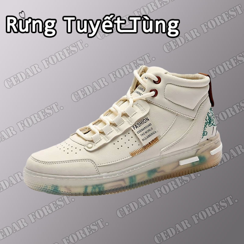 Giày Thể Thao Air Force One Cổ Cao Phong Cách Hàn Quốc Cho Nam
