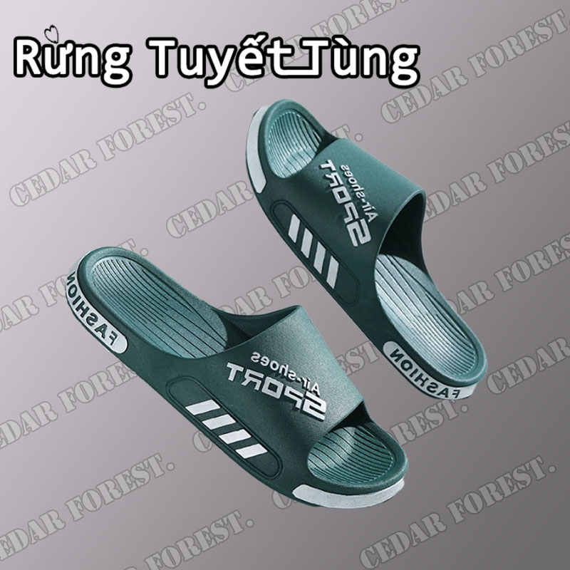 SHANMUSENLIN☘️Dép Quai Ngang Chống Trượt Thời Trang Hàn Quốc Cho Nam