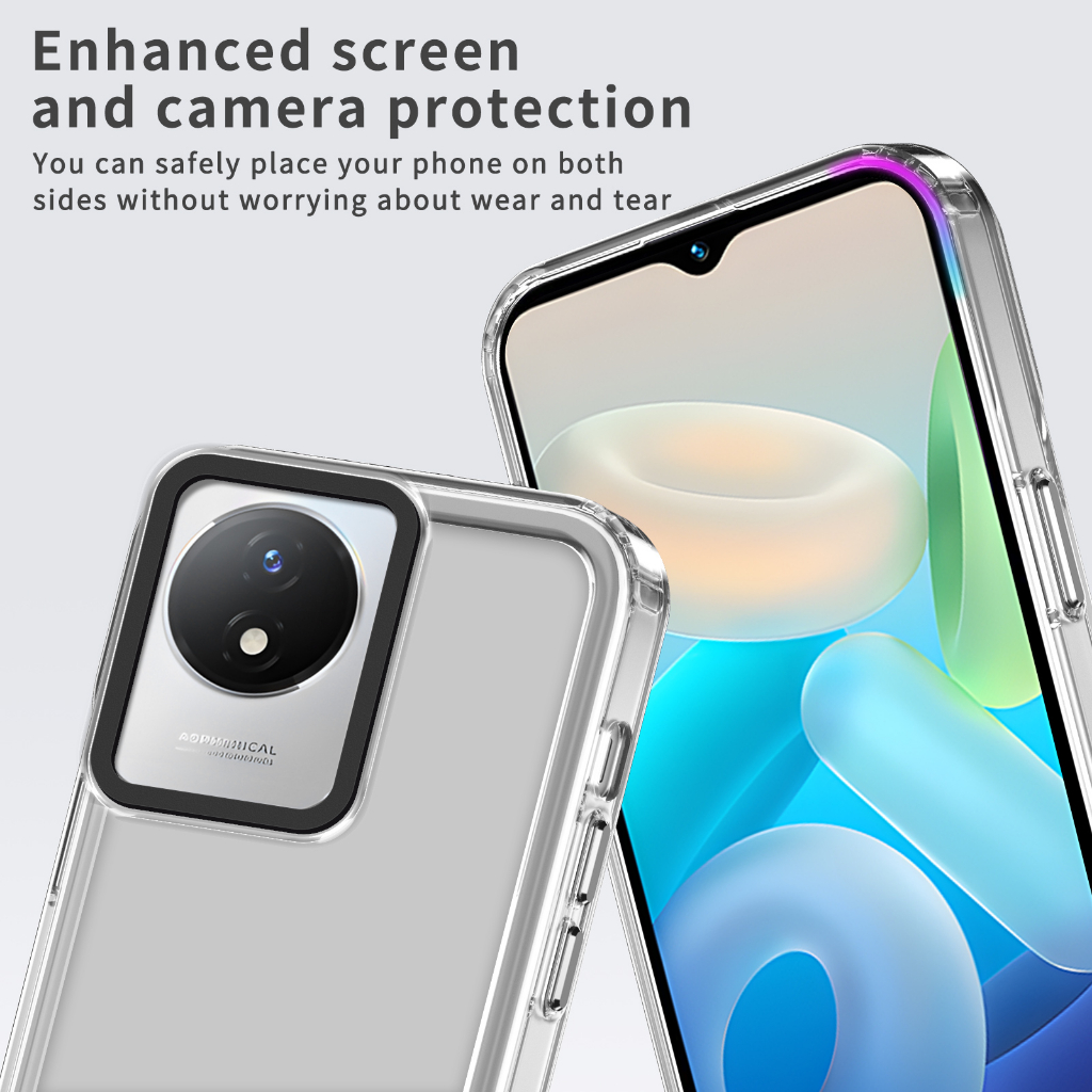 Ultra Ốp Điện Thoại Silicon pc Siêu Mỏng Cho vivo y02 y02t y02a y02s y16 y36 y100 y21 y33s y21s y21t y33t y21a y21g y20 y20s y20i y20t y20a Y12