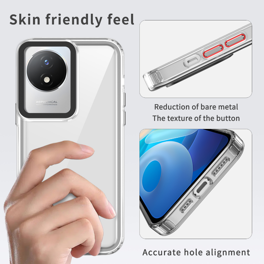 Ultra Ốp Điện Thoại Silicon pc Siêu Mỏng Cho vivo y02 y02t y02a y02s y16 y36 y100 y21 y33s y21s y21t y33t y21a y21g y20 y20s y20i y20t y20a Y12