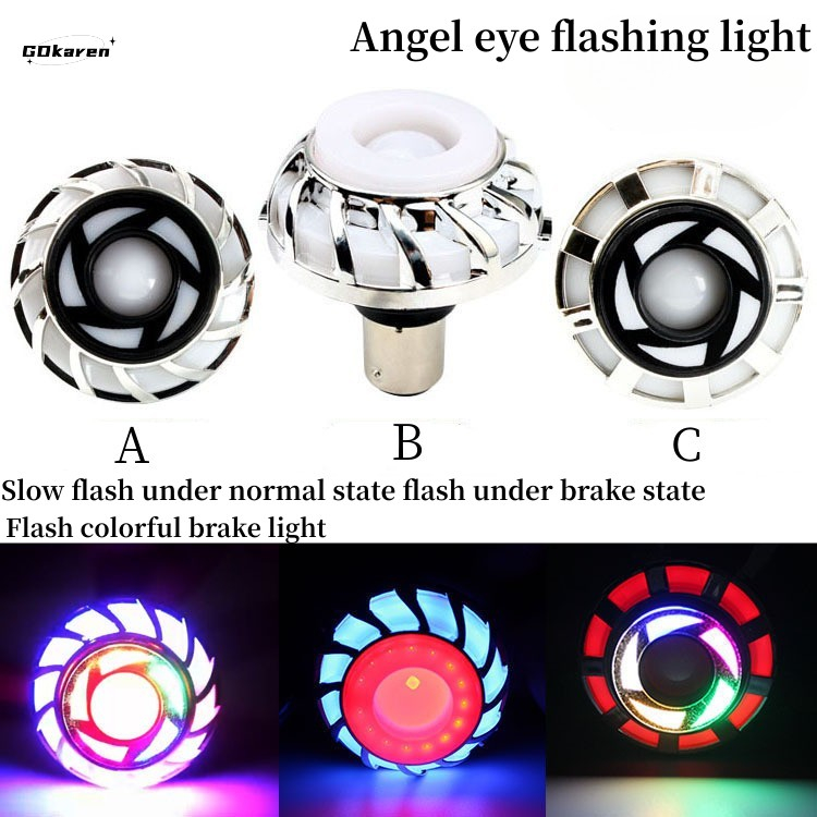 Đèn led Phanh Nhiều Màu Sắc Gắn Đuôi Xe Mô Tô