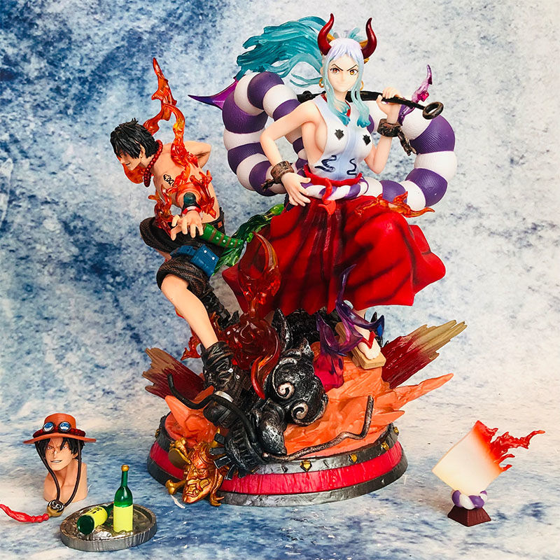 Mô Hình Nhân Vật yamato x ace ace kaido Hoạt Hình one piece