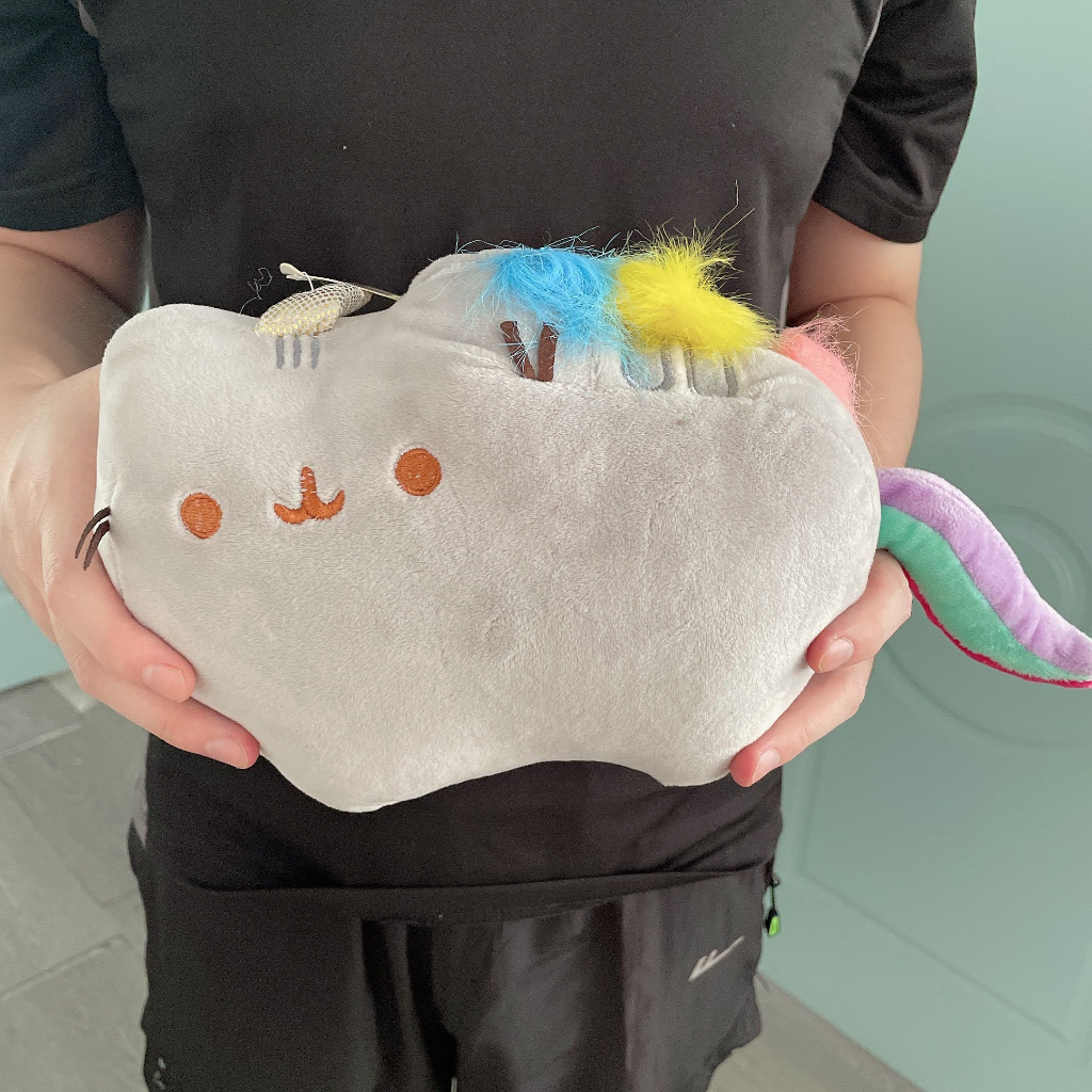 Thú Nhồi Bông Hình Mèo Hoạt Hình Nhật Bản Đáng Yêu 21cm