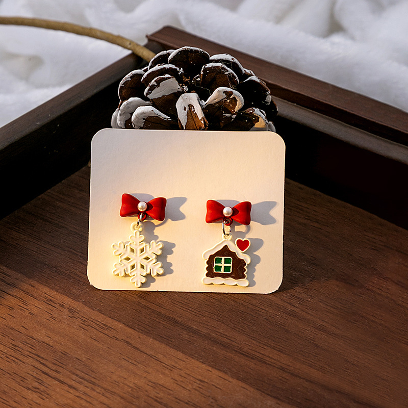Khuyên Tai Hình Cây Thông Giáng Sinh / Ông Già Noel Nhỏ Xinh Cá Nhân Hóa Cho Nữ / Bé Gái Mẫu Mới 2023