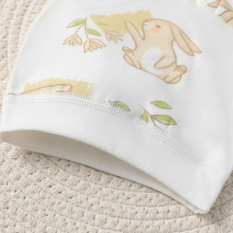 Mũ beanie cotton Một Lớp Mềm Mại Thoải Mái Thời Trang Mùa Xuân Dành Cho Trẻ Sơ Sinh