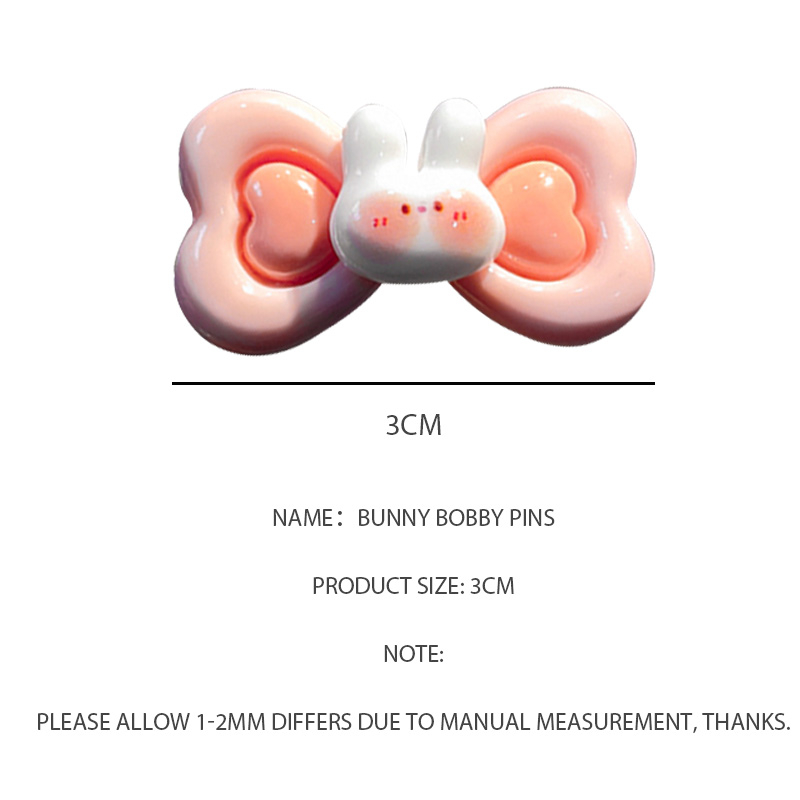 🍒🍒Cherrykoko Kẹp Tóc Hình Thỏ bunny Hoạt Hình Dễ Thương Cho Nữ