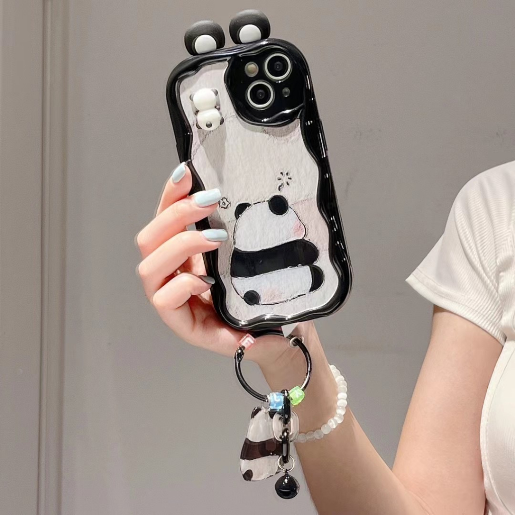 Dễ Thương Ốp Điện Thoại tpu Mềm Hình Gấu Trúc Nhỏ Đáng Yêu Cho iphone 13 pro max ins 12 pro max 11 pro max 15promax