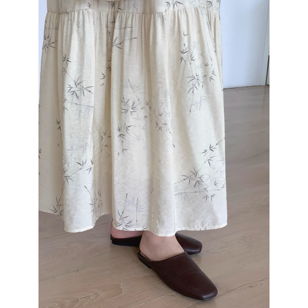 Đầm Hoa Tay Dài Phong Cách Trung Quốc Thời Trang Mùa Thu Mới 2023