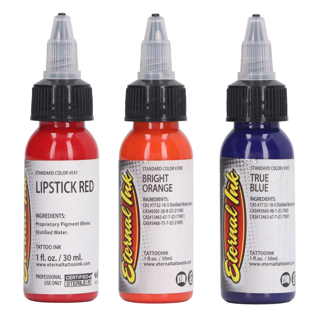 Mực Xăm Hình 30ml - Mực xăm tattoo tập Nhiều màu Sắc