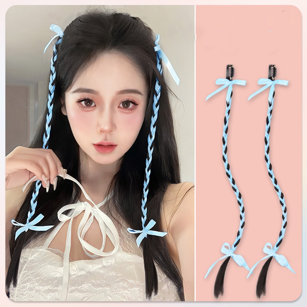 Beautycoco🍊Bộ 2 Dây Ruy Băng Buộc Tóc Thắt Nơ Xinh Xắn