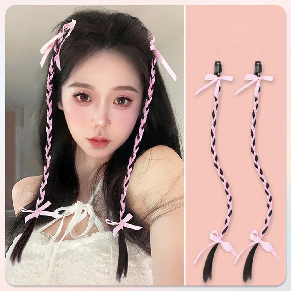Beautycoco🍊Bộ 2 Dây Ruy Băng Buộc Tóc Thắt Nơ Xinh Xắn