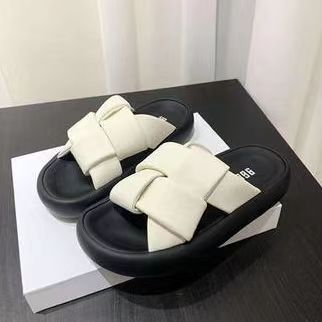 Dép lê đế dày nữ Đan dép mát mẻ