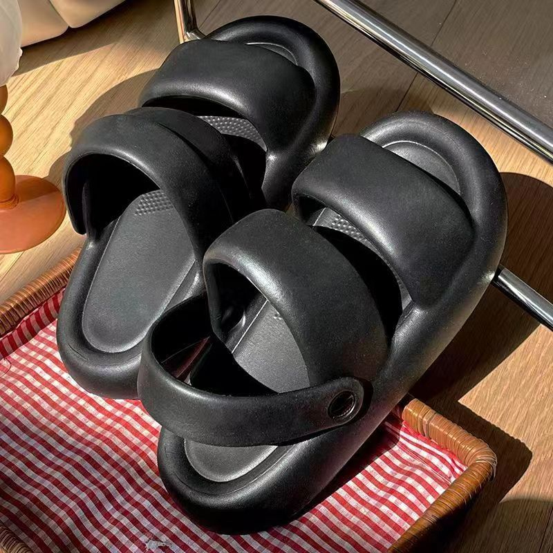 Dép bánh mì đế cao EVA chống trượt đế dày phong cách Hàn Quốc