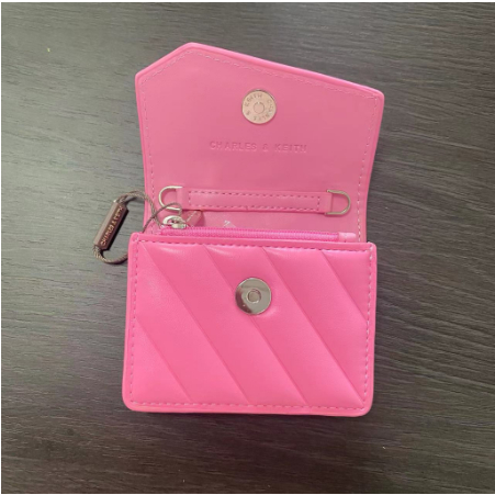 Ví Nữ cnk24 Dáng Ngắn Dạng Gập Phối Dây Xích Thời Trang 10681088