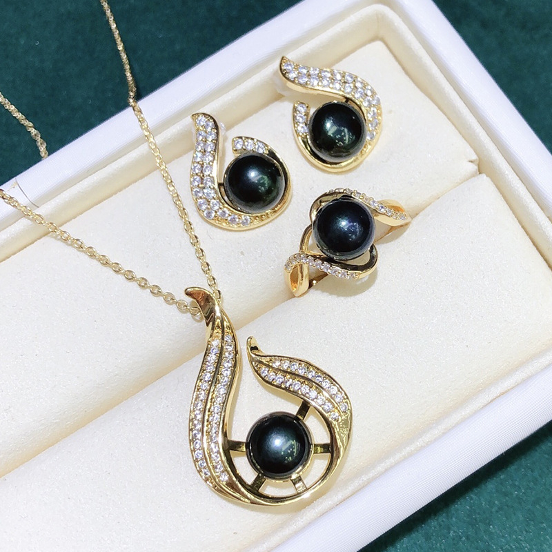 Bộ Trang Sức Ba Món Ngọc Trai Tự Nhiên