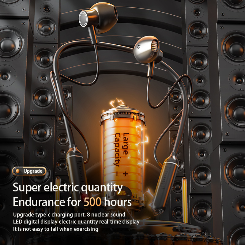 Tai Nghe Nhét Tai Không Dây bluetooth 500 Giờ Có Thể Chèn Thẻ Màn Hình led hifi Loại c 202