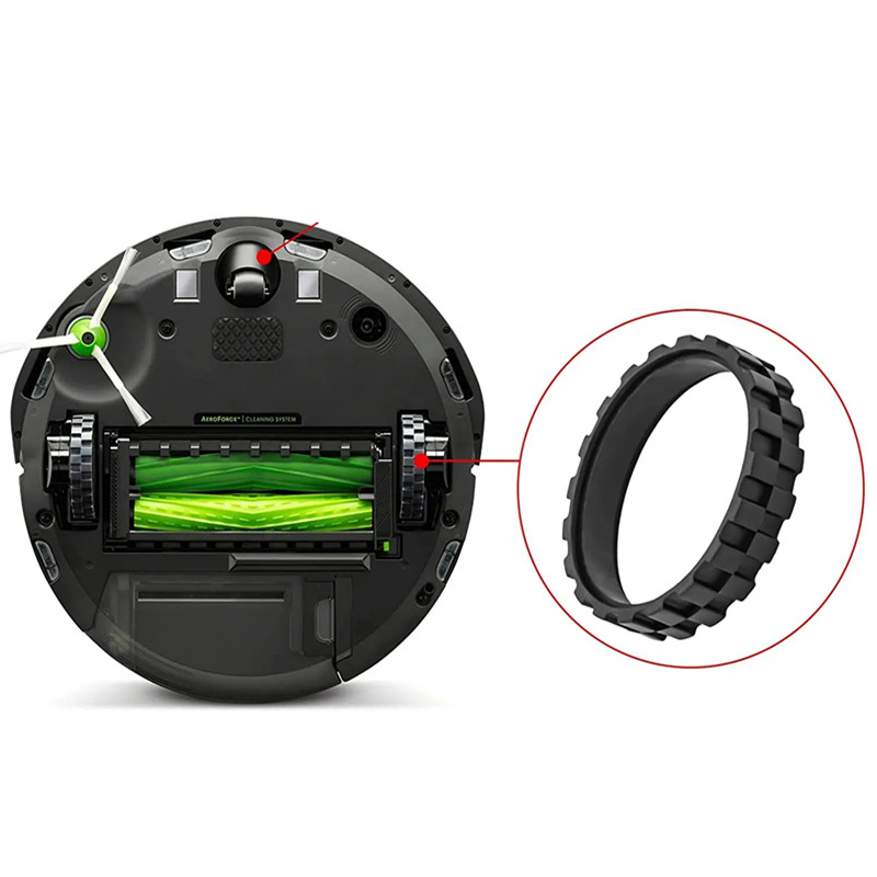 Bánh Xe Cao Su Bọc Da Cho robot Hút Bụi irobot roomba i7 e5 e6 500 600 700 800 900