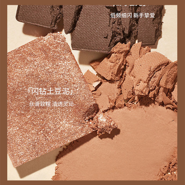 Gecomo Bảng Phấn Mắt 9 Màu Sắc Tự Nhiên Mượt Mà Lâu Trôi