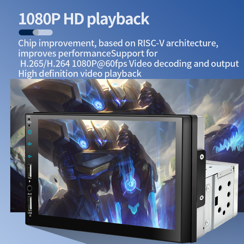 Máy Nghe Nhạc mp5 7 "carplay 1 din Màn Hình Cảm Ứng hd Đa Phương Tiện fm aux usb Kết Nối bluetooth Tự Động Thông Dụng Cho Xe Hơi