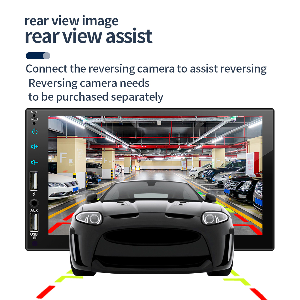 Máy Nghe Nhạc mp5 7 "carplay 1 din Màn Hình Cảm Ứng hd Đa Phương Tiện fm aux usb Kết Nối bluetooth Tự Động Thông Dụng Cho Xe Hơi